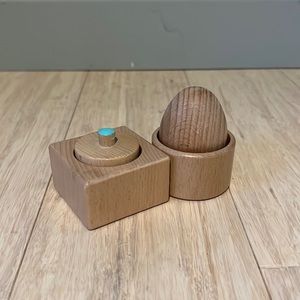 LOVEVERY Montessori Egg Cup and One Piece Pincer Puzzle